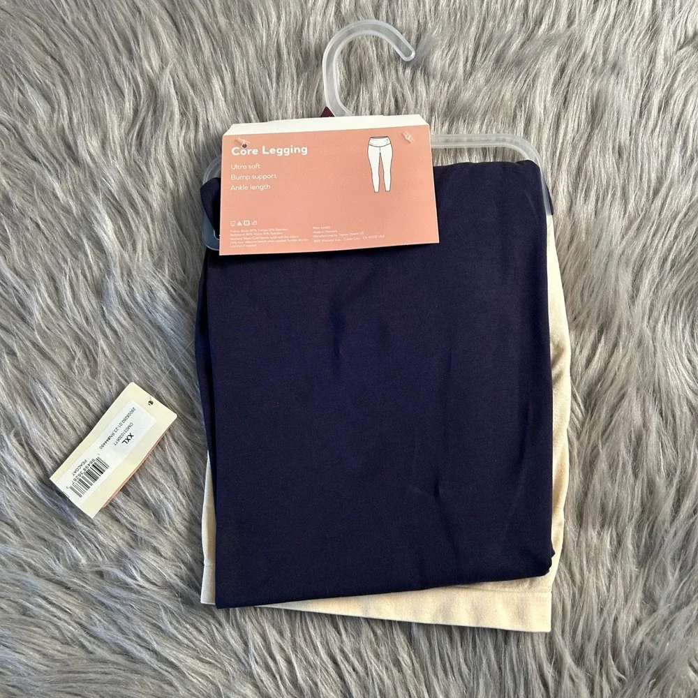 Destination Maternity Core Legging Women's Size XXL/20‎ Blue Ultra Soft Ankle